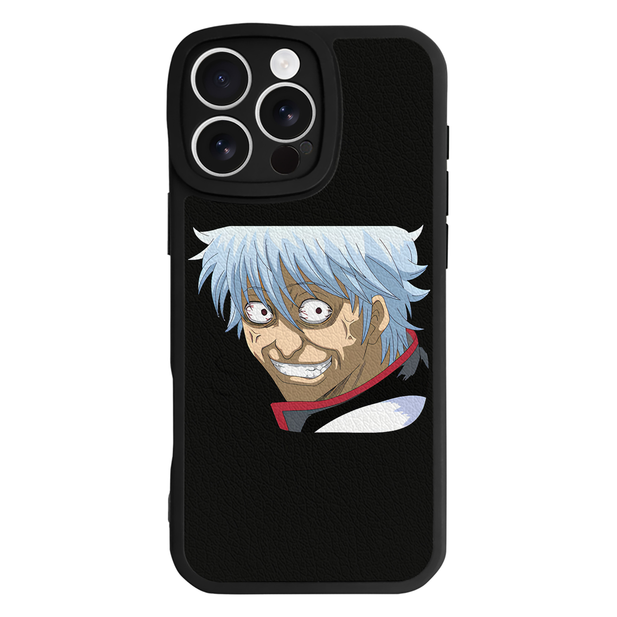（画像用） ぎんたま 坂田銀時（さかたぎんとき） 神楽 志村新八（しむら しんぱち） GINTAMA Sakata Gintoki Kagura Shimura Shinpachi 【iPhone 16シリーズ対応】シリコンスマホケース（レザー調） 材質：シリコン